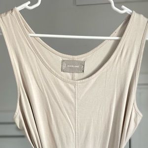 Everlane Scoop Neck Wide Leg Jumpsuit in Cream